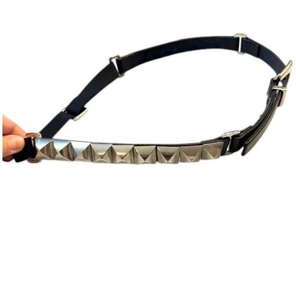 Vintage Suzi Roher Canada Studded Leather Belt Small Plus Silver 90s main image 8